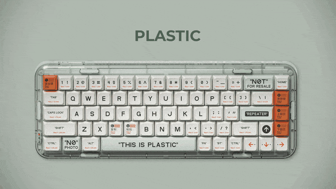 MOJO68: Transparent Mechanical Keyboard