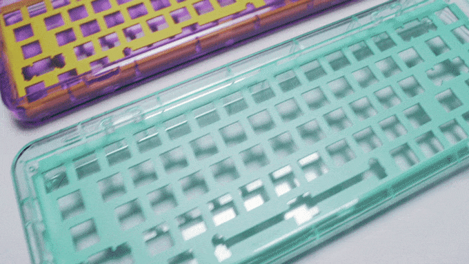 MOJO68: Transparent Mechanical Keyboard