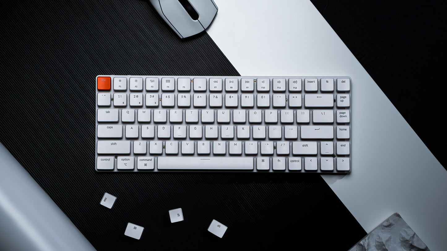 Keychron K3 White – 75% Ultra-thin Mechanical Keyboard 