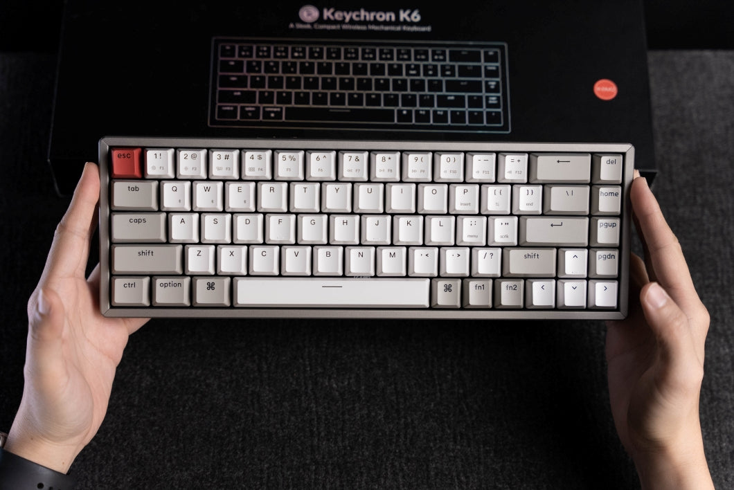 Keychron K6 Retro - 65% Classic Style Mechanical Keyboard – SiliconZ ...