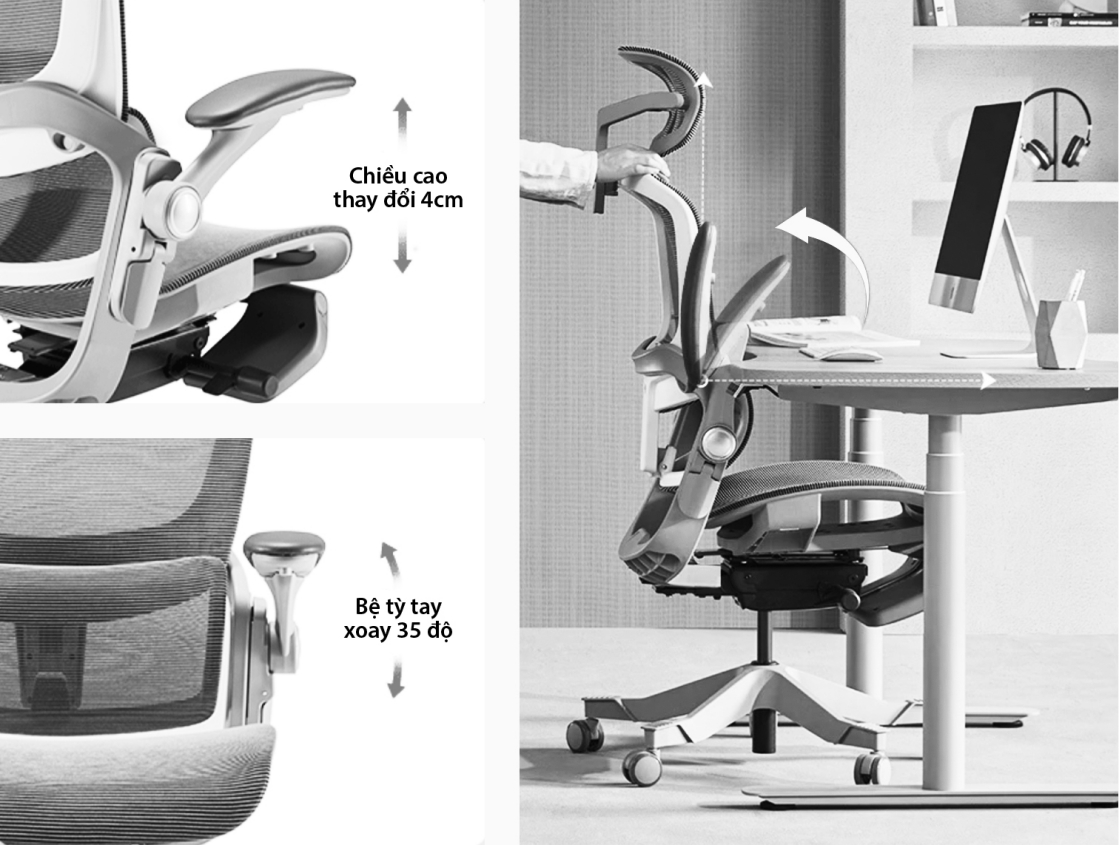Bệ tỳ tay 3D Epione Easy Chair