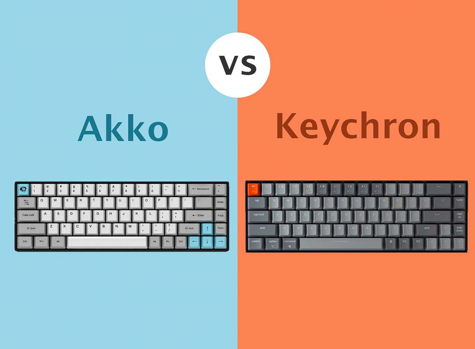 So sánh bàn phím Akko với Keychron