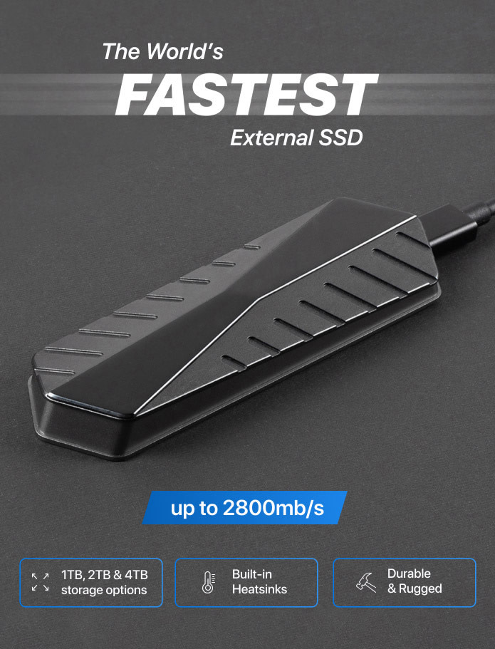 GigaDrive ổ cứng di động có tốc độ nhanh nhất thế giới